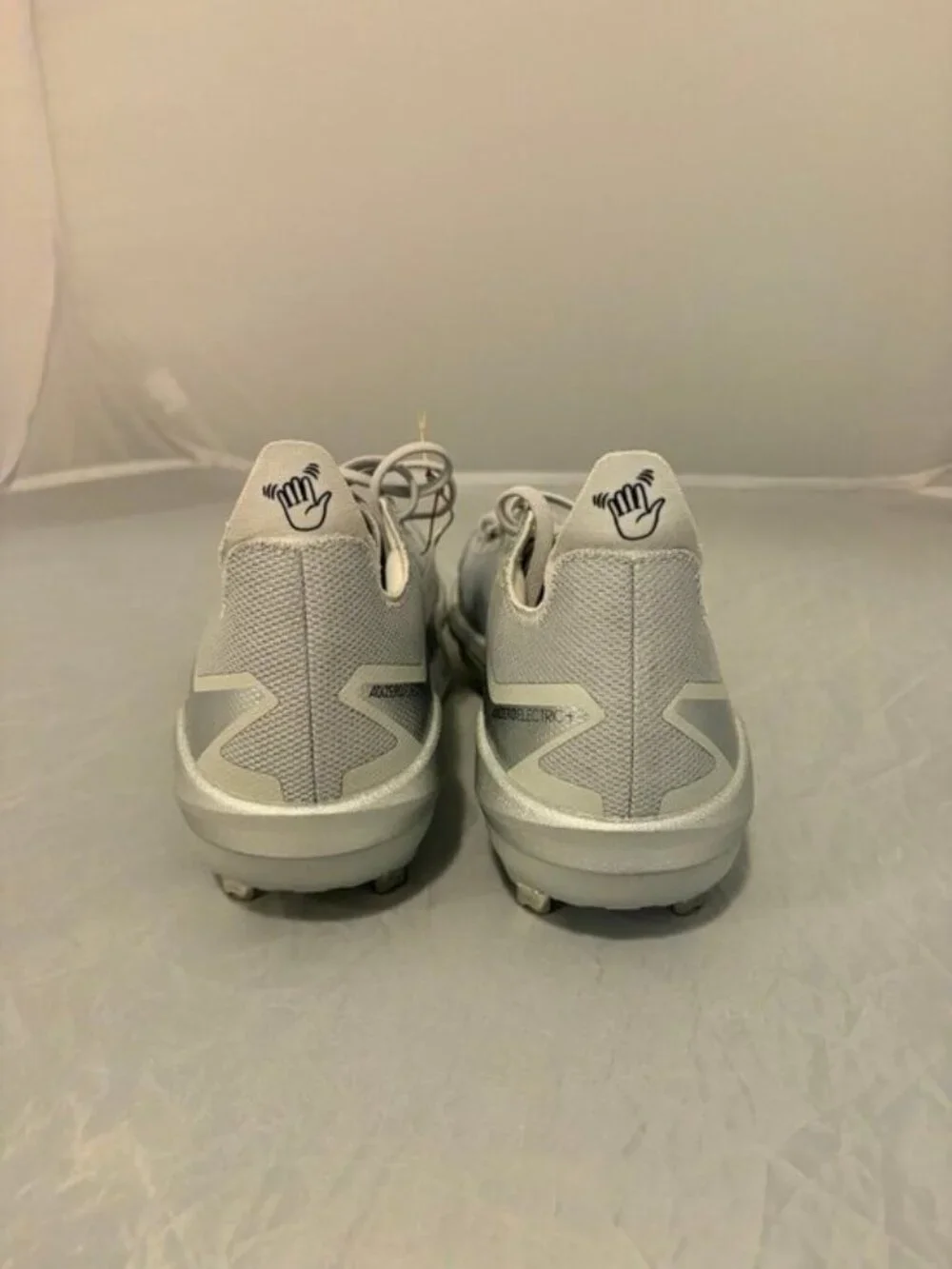 Adidas Adizero Electric + S silver metal baseball cleats size 7.5 JS2994 NWT